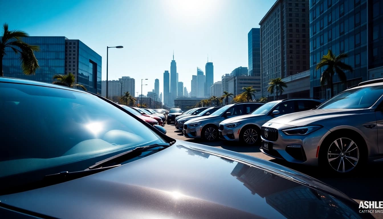 Explore the elegance and features of Ashley cars in a lively urban setting.