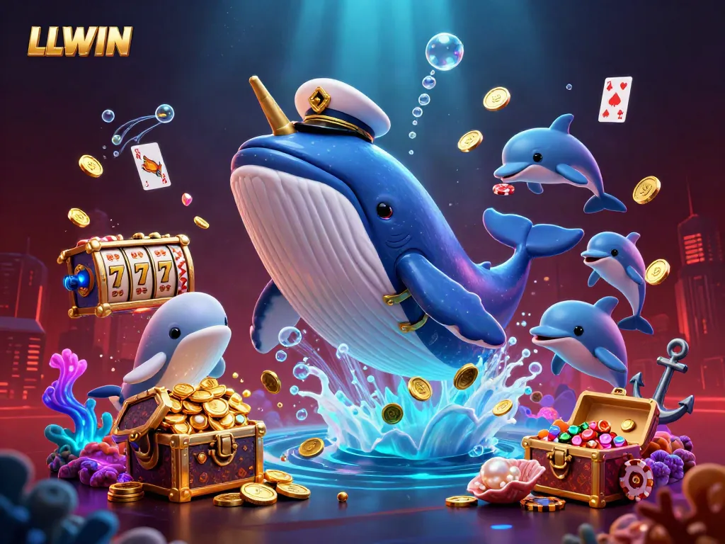 Experience thrilling gameplay with LLWIN in a vibrant underwater world filled with coins and gaming elements.