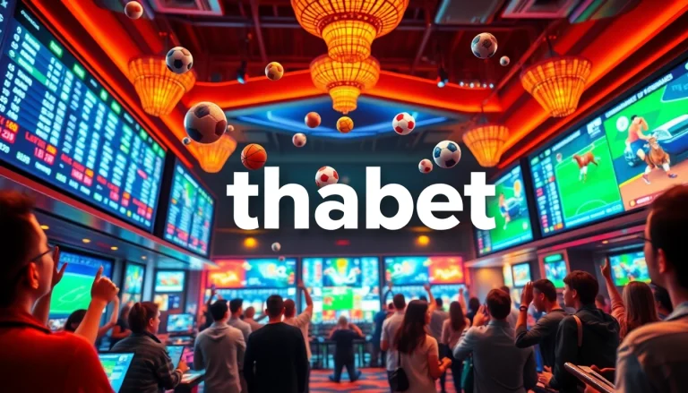 Discover the exciting atmosphere at Thabet's online sports betting platform.