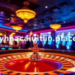 Experience the excitement of the casino floor at https://nhacaiuytin.place/ with players at the roulette table.