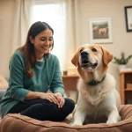 Sydney Psychologist Jacob provides a warm therapy session alongside his therapy dog Wattle.