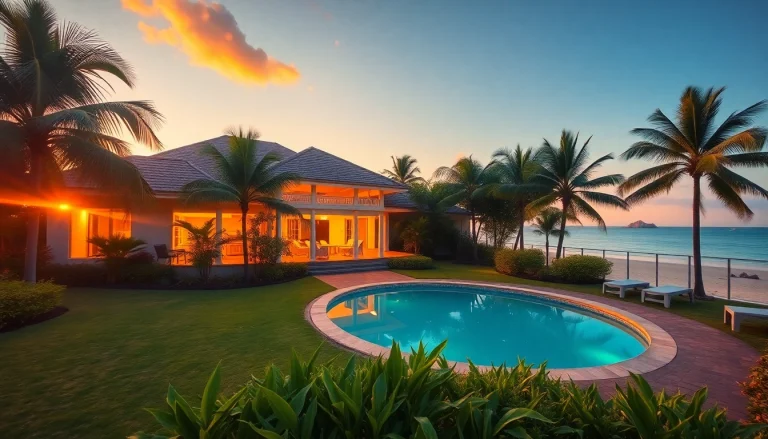 Enhance your property management in Phuket with a beautiful beachfront villa showcasing stunning tropical views.