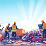 Efficient Schrottabholung Wuppertal team collecting scrap metal from homes and businesses.