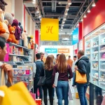 Shop vibrant products at Ultimateshop ru with engaging displays in a lively shopping environment.
