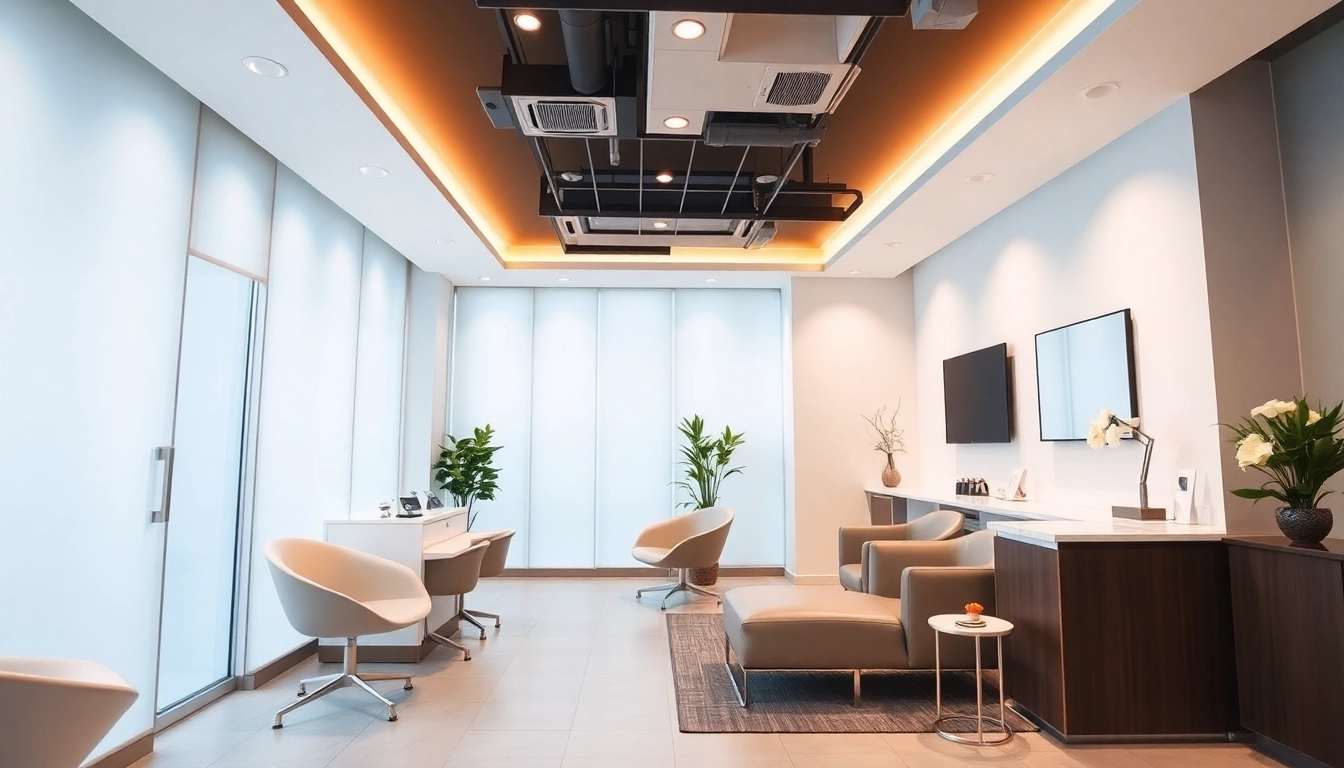 Examine reviews for カミノクリニック 口コミ while exploring a modern clinic interior showcasing a welcoming atmosphere.