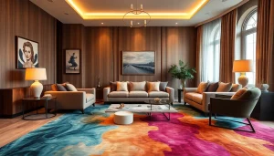 Enhance your space with tappeti a Milano, showcasing vibrant patterns and textures in a cozy living area.