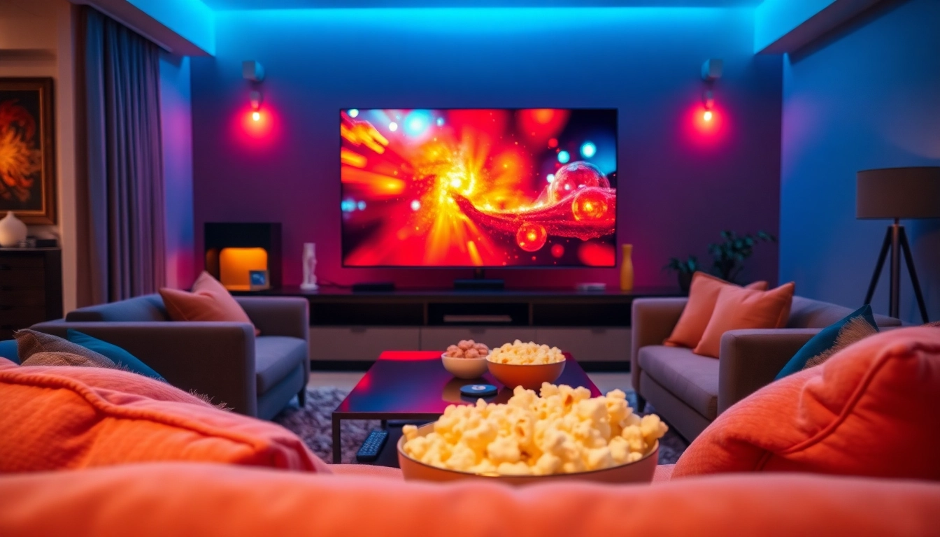 Enhance your viewing experience with iron tv pro showcased in a modern entertainment setup.