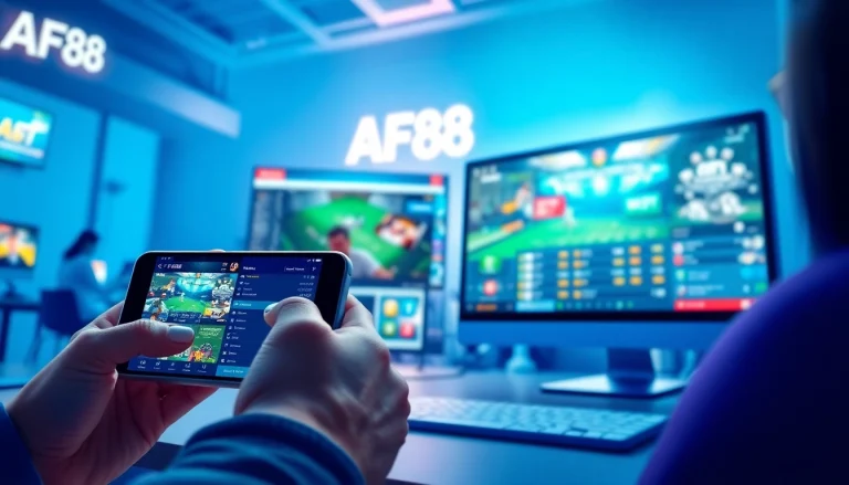 Experience online betting with AF88 through vibrant digital interfaces and exciting promotions.