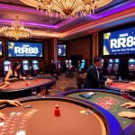 Players enjoying a thrilling game at RR88 casino, showcasing professional gameplay and luxury atmosphere.