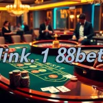 Engaging gamblers with link 188bet on a modern device during an exciting blackjack game.