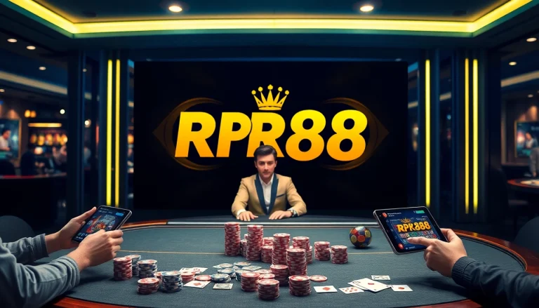 Engaging RR88 online gambling platform interface showcasing luxury gaming experience.