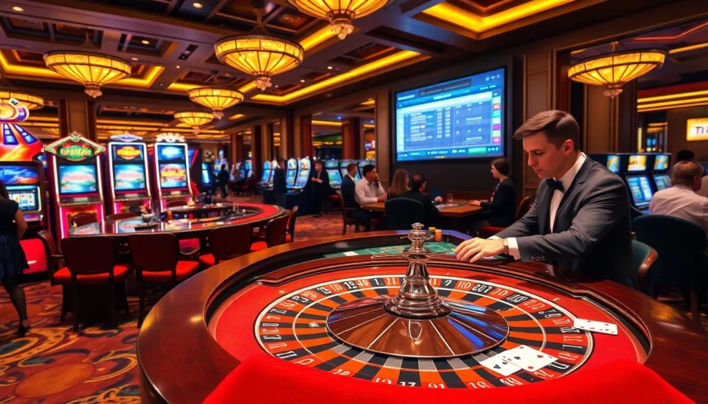 Experience the thrill of gambling at https://9win1.online/ with vibrant casino elements showcasing live betting action.