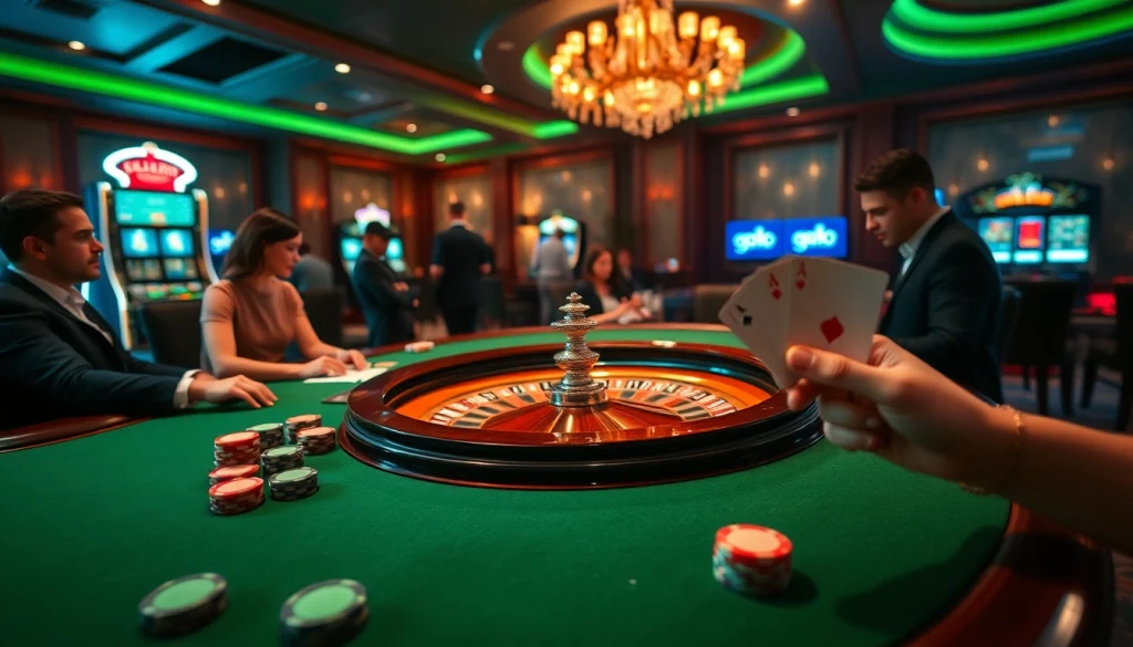 Experience the thrill at https://gg88.shop/ with players engaged in a luxury casino atmosphere.
