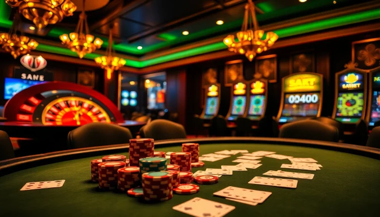 SAO BET invites players to dive into luxury with dynamic casino action at a high-stakes poker table.