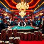 Players enjoying a poker game at XX 88 casino with vibrant gaming tables and luxury ambiance.