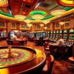 Go8 casino experience featuring players engaging at vibrant gaming tables.