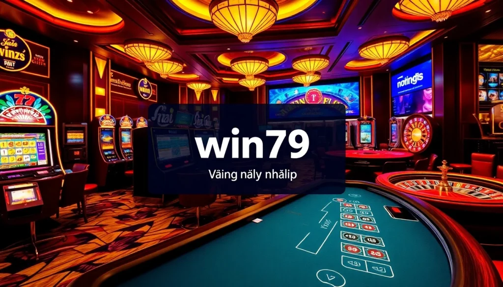 Experience high-stakes excitement and win79 đăng nhập in a luxurious casino setting.