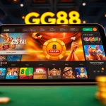 Players enjoying the GG88 online casino experience with vibrant graphics and secure gaming features.