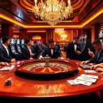 TX88 players engaging in an exciting casino experience at a luxurious roulette table.