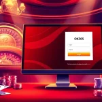 Experience the excitement of OK365 đăng nhập with a luxury casino backdrop and engaging elements.