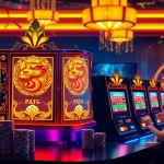 Raja Barong-themed slot machine captivates players in an exciting casino setting.