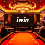 Experience the excitement of iwin at a luxurious casino with poker tables, slots, and roulette.