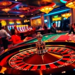 Players enjoying a thrilling game of roulette at s8 com casino, showcasing excitement and luxury.