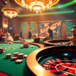 Experience the excitement of online gambling with F168.STUDIO's luxurious casino atmosphere featuring poker and roulette.