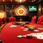 Engage in thrilling gameplay at trang chủ 8kbet with vibrant poker chips and a roulette wheel.