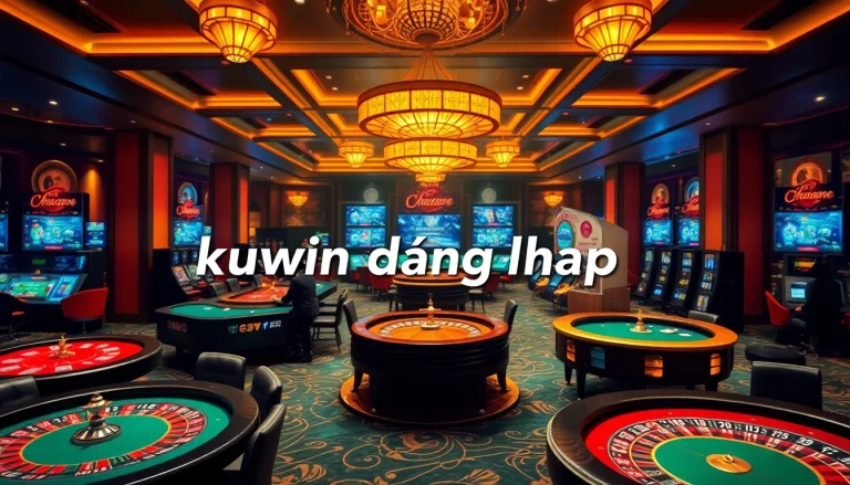 Engage in thrilling online gambling with kuwin dang nhap showcasing vibrant casino elements.
