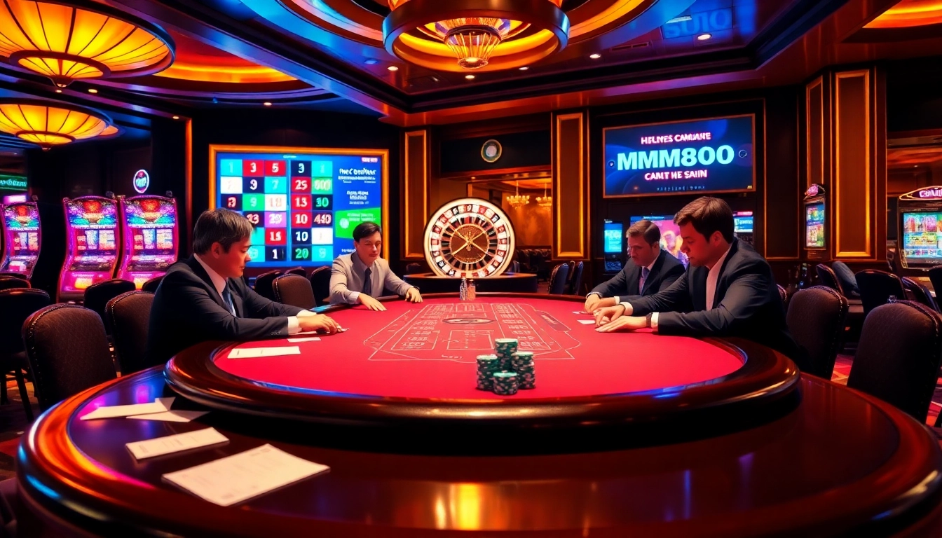 Experience the excitement of gambling at https://mm88.london/ with a vibrant casino scene featuring poker and roulette.
