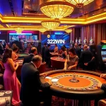 Players enjoying games at Trang Chủ 32WIN casino with vibrant atmosphere and professional dealers.