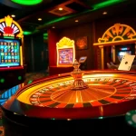 Winning at rr88.pizza with roulette wheel, poker chips, and vibrant casino environment.