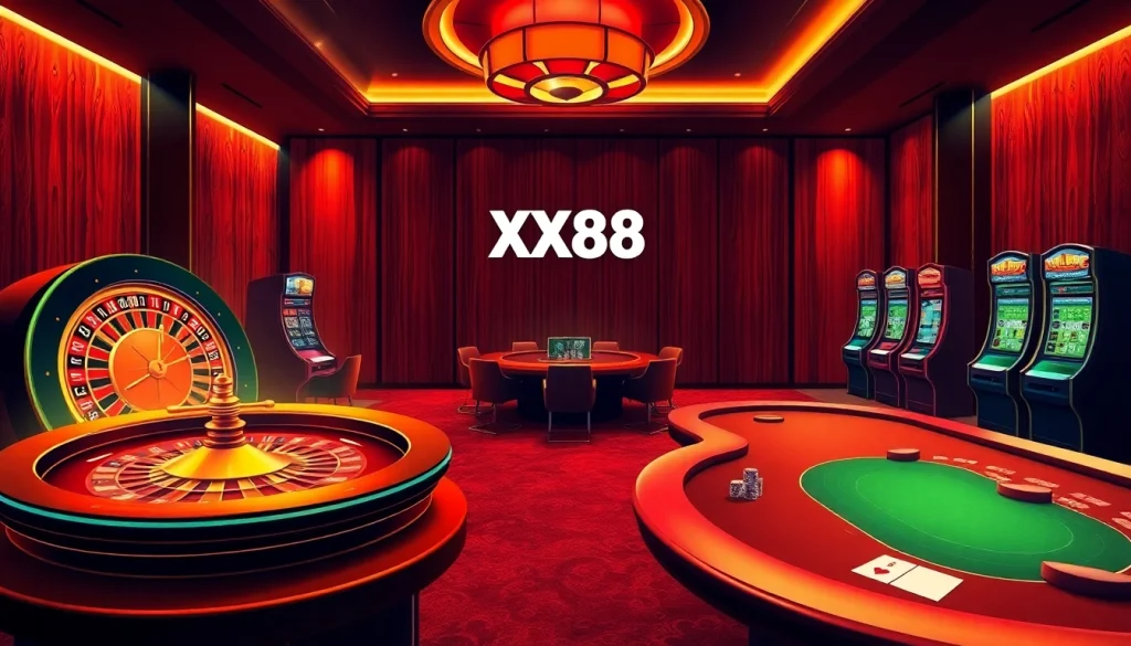 Experience a thrilling poker game at XX88's virtual tables, showcasing excitement in every hand.