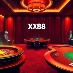 Experience a thrilling poker game at XX88's virtual tables, showcasing excitement in every hand.