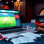 Engage with khela88 bet through an immersive online casino scene featuring vibrant betting elements.