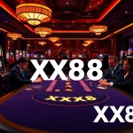 Engage in thrilling poker games at XX88's luxurious casino.