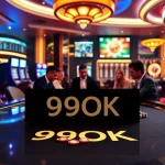 Experience the excitement of gaming at 99OK with poker action and vibrant casino visuals.