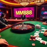 MM88 casino scene showcasing engaging roulette play and vibrant betting action.