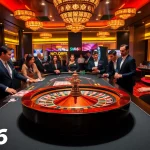 Experience luxury gaming at SV66 with vibrant casino tables and thrilling roulette action.