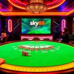 Experience high-stakes excitement with sky88 tv at a luxurious online blackjack table.