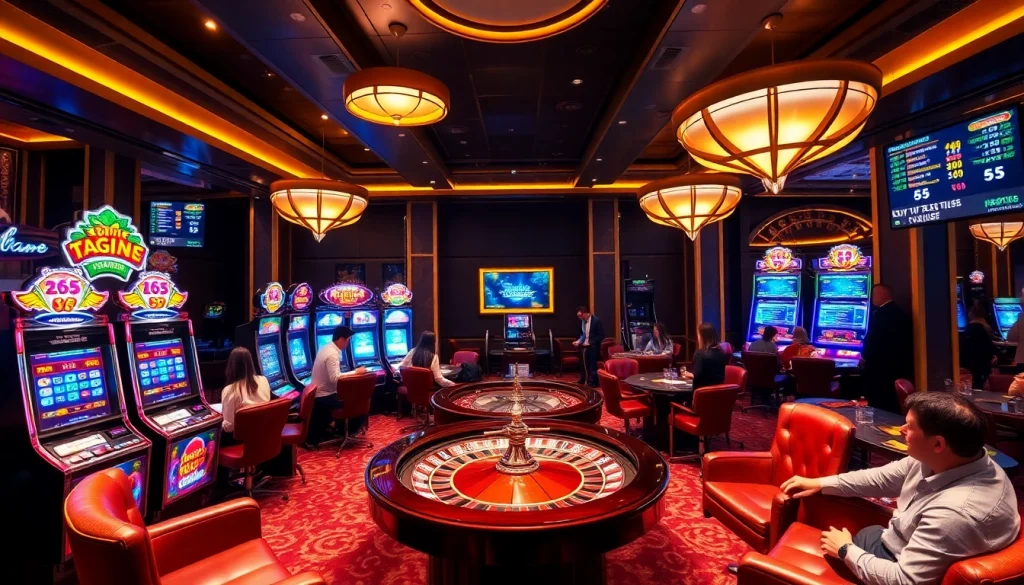 Experience excitement at https://ta88c.com with lively casino tables filled with players.
