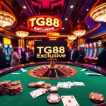 Experience TG88 casino excitement with players winning at roulette and vibrant gaming atmosphere.