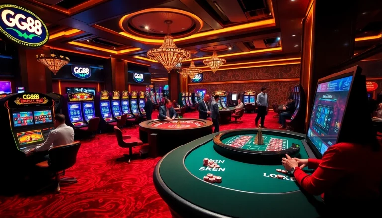 Experience the excitement of GG88 casino games with vibrant slot machines and dynamic gameplay.
