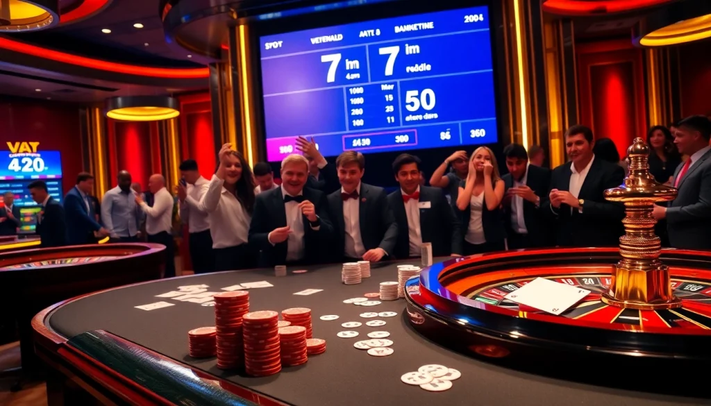 Watch players engage in thrilling games at a luxurious casino featuring exciting 7m football odds.