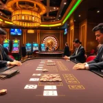 Experience the thrill of betting with keonhacai at a vibrant casino table showcasing exciting games.