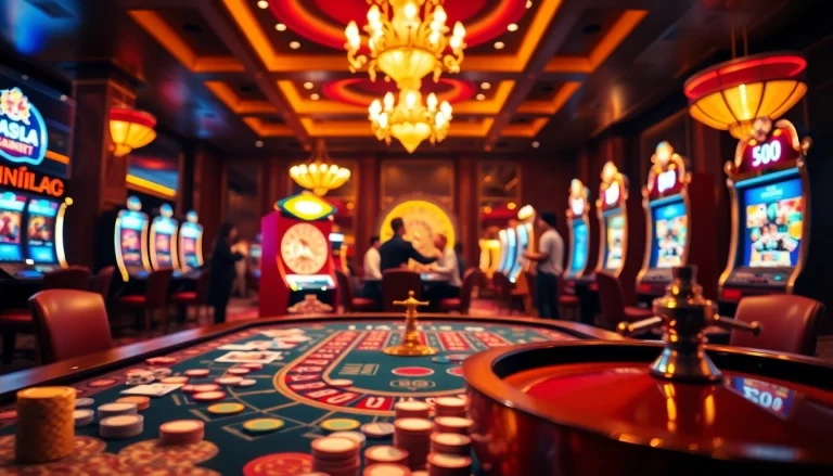 Experience thrilling games at ingatbola88 with vibrant casino visuals and engaging gaming elements.