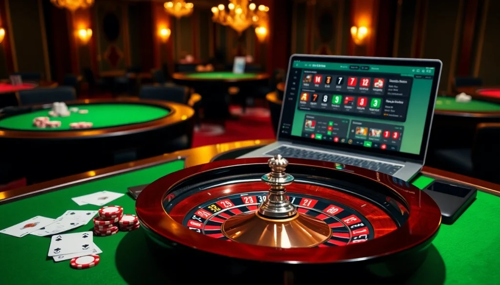 Experience the thrill of casino gaming at https://vsbet3.net/, featuring poker chips and roulette.