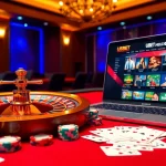 Experience the thrill of online gambling at nhà cái usbet with vibrant casino visuals and gaming excitement.