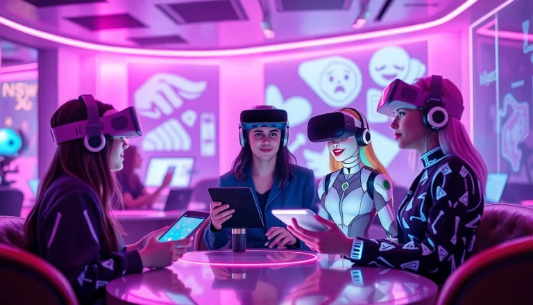 Engagement with the best nsfw ai chatbots in a futuristic digital lounge.